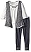 Little Lass Girls' 3 Piece Knit Vest Set Stripes