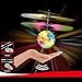 SZJJX Mini Flying RC Ball, Crystal Hand Suspension Helicopter Aircraft Infrared Sensing Induction Disco Lighting Bird Toy Colorful LED Flashing