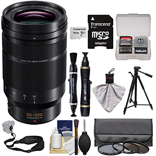 Panasonic Lumix G Leica Dc Vario Elmarit 50 0mm F 2 8 4 0 Asph Power Ois Zoom Lens With 64gb Card 3 Filters Tripod Strap Kit Buy Online In Aruba At Aruba Desertcart Com Productid