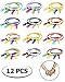UpBrands Fidget Toys Zipper Bracelets Double Tour, Party Favors for Kids, Quiet Classroom Prizes, School Classroom Rewards, Goodie Bags, Easter Egg and Pinata Fillers, Students Incentives (Bi-color)