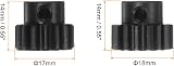 sourcing map M1 Pinion Motor Gear Set 15T 16T 5mm Shaft RC Car Steel view 3