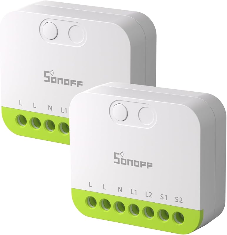 Mini Duo - interruptor inteligente Zigbee de 2 canais, Zigbee 3.0, carga total de 16 A, controlo remoto via hub Zigbee, requer fio neutro, compatível com Alexa/Google (2
