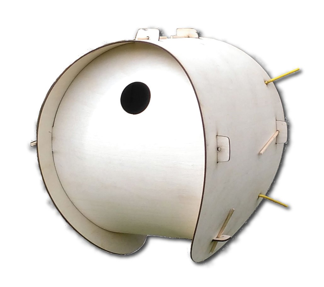 Stylish Bird Box / Bird House Flat Pack Ideal Present Amazon.co.uk