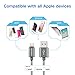 2Pack Apple Lightning to USB Sync & Charging Cable Super Speed Extra Long Nylon Braided USB Cable for iPhone 6, 6 Plus, iPod Touch 5/6, iPad Air and More Apple devices