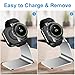 NANW Compatible with Samsung Galaxy Watch 42mm 46mm Gear S3 Charger (Not for Active), Replacement Charging Cradle Dock Station Adapter Holder with 4.2ft USB Charging Cable, Silver