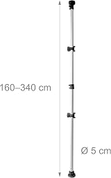 Relaxdays Telescoping Bike Stand 2 Bicycles Adjustable 160-340cm Aluminium view 4