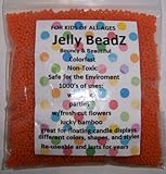 Huge 1 Pound JellyBeadZ Brand Water Gel - 16 Ounce. Heat Sealed Bag- Harvest Orange