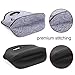 Neoprene Lunch Bag Insulated Lunch Tote Bags Boxes for Adults Men Women Nurses by Cosfash (Blue-grey-lunch bag with pocket)