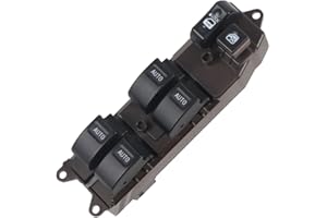 HIGH FLYING for Toyota Tacoma 4dr 2005-2011 Main Driving Master Window Switch LED Illumination with Auto Down/Up Function 1set (Orange Lighted)