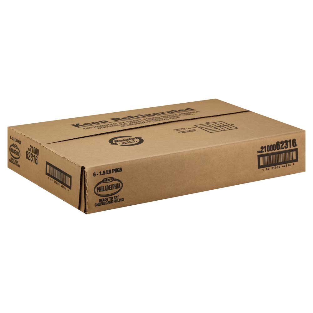 Amazon Com Kraft Philadelphia Soft Cheesecake Filling 24 3 Ounce 6 Per Case Baking Carob Grocery Gourmet Food