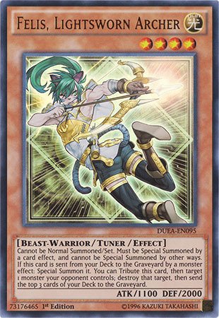 Yu-Gi-Oh! - Felis, Lightsworn Archer (DUEA-EN095) - Duelist Alliance - Unlimited Edition - Ultra Rare