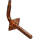 ½" F1807 PEX Stub Out Elbow with Square Mounting Flange, 3-1/2" x 6"