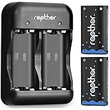 Xbox One Battery Pack, 2 x 2500mAh Rechargeable Battery with 3H Quick Charge &amp; Full Charge Protection, for Xbox One/Xbox One S/Xbox One X/Xbox One Elite Wireless Controller (2 Battery &amp; 1 Charger Set)