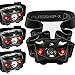 Flagship-X Insane Sale 4-Pack Waterproof CREE LED Camping Headlamp Flashlight for Running Black