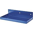 Triton Products DuraHook Epoxy Coated Steel Pegboard Shelf - 12 Inch x 6 Inch, Pack of 2, Deep Blue