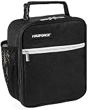 MAZFORCE Original Lunch Box Insulated Lunch Bag - Tough & Spacious Adult Lunchbox to Seize Your Day (Force Black - Lunch Bags Designed in California for Men, Adults, Women)