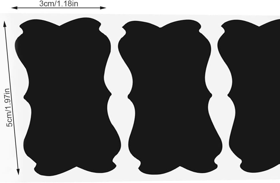 Roll Chalkboard Labels, Removable Waterproof Blank Blackboard Sticker Labels for Jars, Spice, Craft, Home, Kitchen, Storage, Pantry or Fridge（120 pcs） (Lace Shape) : Office Products