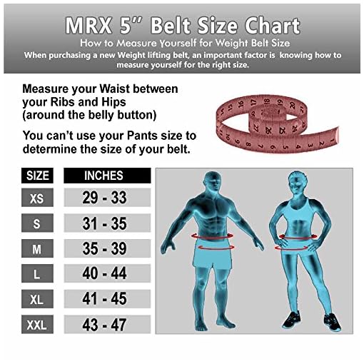 MRX Weight Lifting Belt with Double Back Support Gym Training 5" Wide Belts 11 Colors - Image 3