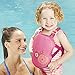 SwimSchool Progressive Swim Trainer, Adjustable Safety Strap, Medium/Large, 40-55 lbs., Pink