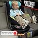 FORTEM Car Seat Protector , Waterproof Backseat Thick Padding Cover for Car Seat, Protects Against Damage w/ Bottom Storage (1-Pack)