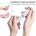 Eyebrow Hair Remover, Ruren Electric Eyebrow Trimmer for Women, Portable Painless Eyebrow Razor with Light (Battery Not Included), White