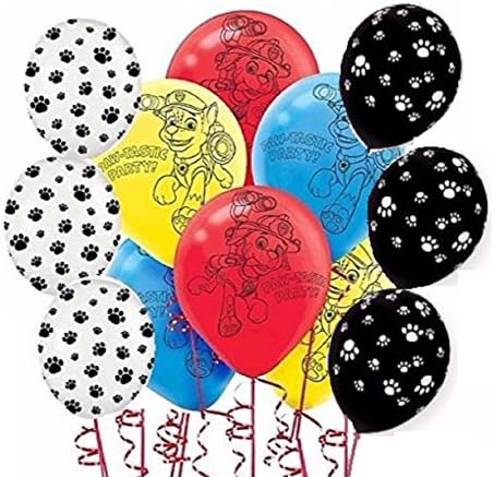 Paw Patrol and Paw Print Balloons