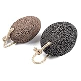 Mikobox Premium 2 Packs Natural Lava Pumice Stone for Feet Hands Callus Remover Exfoliation to Remove Dead Skin MB-08