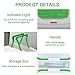 YOUDirect Car Use Electric Heating Lunch Box - Portable Bento Meal Heater Car Plug Food Warmer Stainless Steel Heating Food Container Leak-Resistant Reusable Electronic Food Boxes (Green)