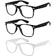 OWL - Non Prescription Glasses for Women and Men - Clear Lens - UV Protection