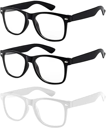 OWL - Non Prescription Glasses for Women and Men - Clear Lens - UV Protection