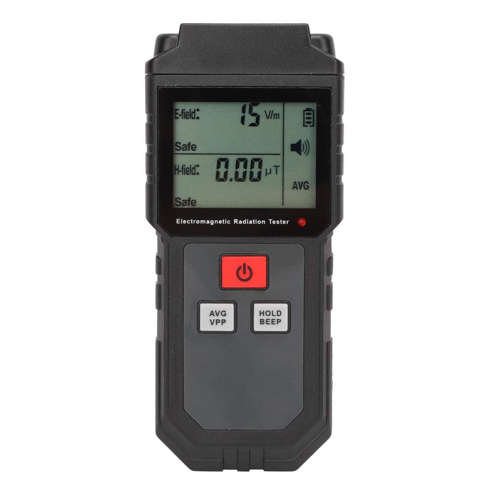 RZ825 Radiation Detector, EMF Digital Electromagnetic Radiation Meter with LCD Display for Both Electric and Magnetic Field Measurements