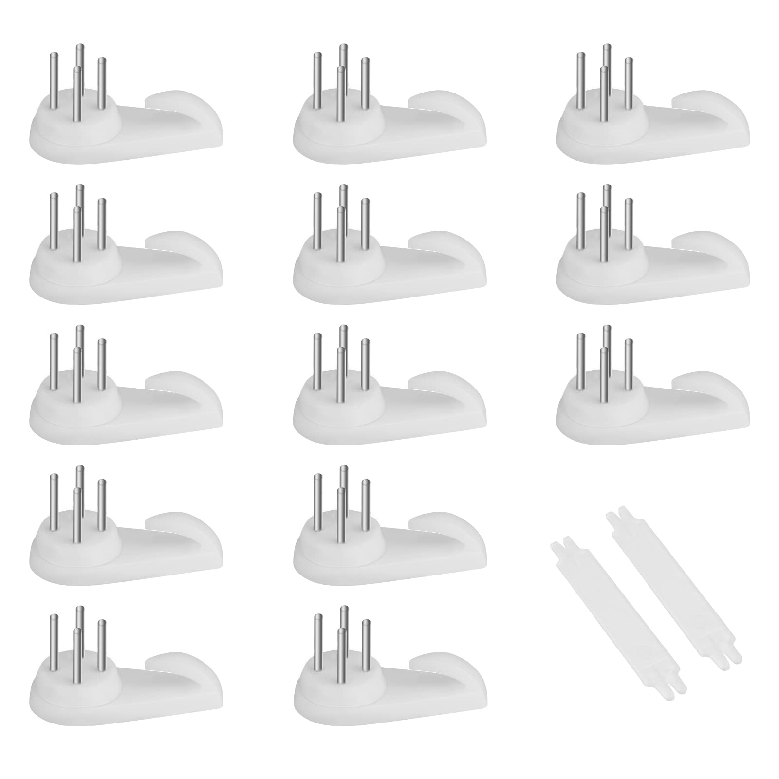 SAVITA 25pcs Concrete Wall Hooks, Invisible Nail Hangers No Damage Wall Picture Hangers Drywall Picture Hooks Non Trace Hanging Hooks Photo Frame Hangers (3cm, White)