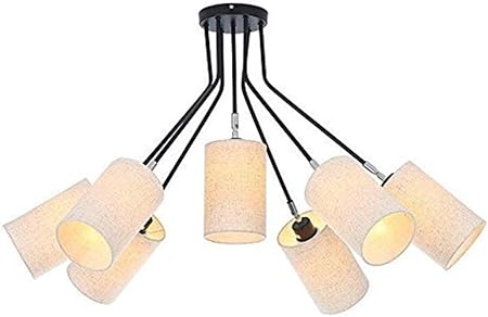 Nuokix Leuchter-Beleuchtung Deckenleuchte Pendelleuchten, 7 Helle