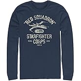 Star Wars Mens Star Wars Men's Starfighter Corps Tops Long Sleeve Tee Shirt