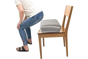 KAVIL Adult Booster Seat Cushion Extra Firm Riser Chair Cushions for Elderly Washable Thick Chair Lift Pads to Raise Height for Couch, Home, Patio, Office Seat