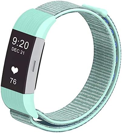 CosyZanx Compatible with Fitbit Charge 2 Bands Woven Soft Nylon Sport Wristbands for Men Women Lightweight Replacement Straps Accessories Bands for Fitbit Charge 2 Fitness Tracker