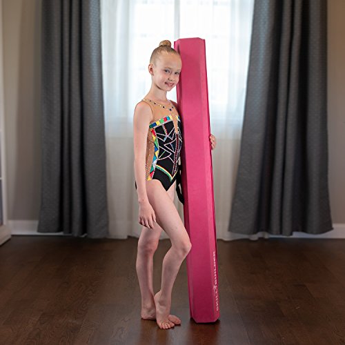 Foldable Gymnastics Beams for Home - 9.5 FT EXTRA LONG High-Density Portable Foam Balance Beam for Toddlers to Teens / Kids Gymnastics Equipment / Lightweight Beige Practice Beam / Floor Beam … - Thumbnail 4