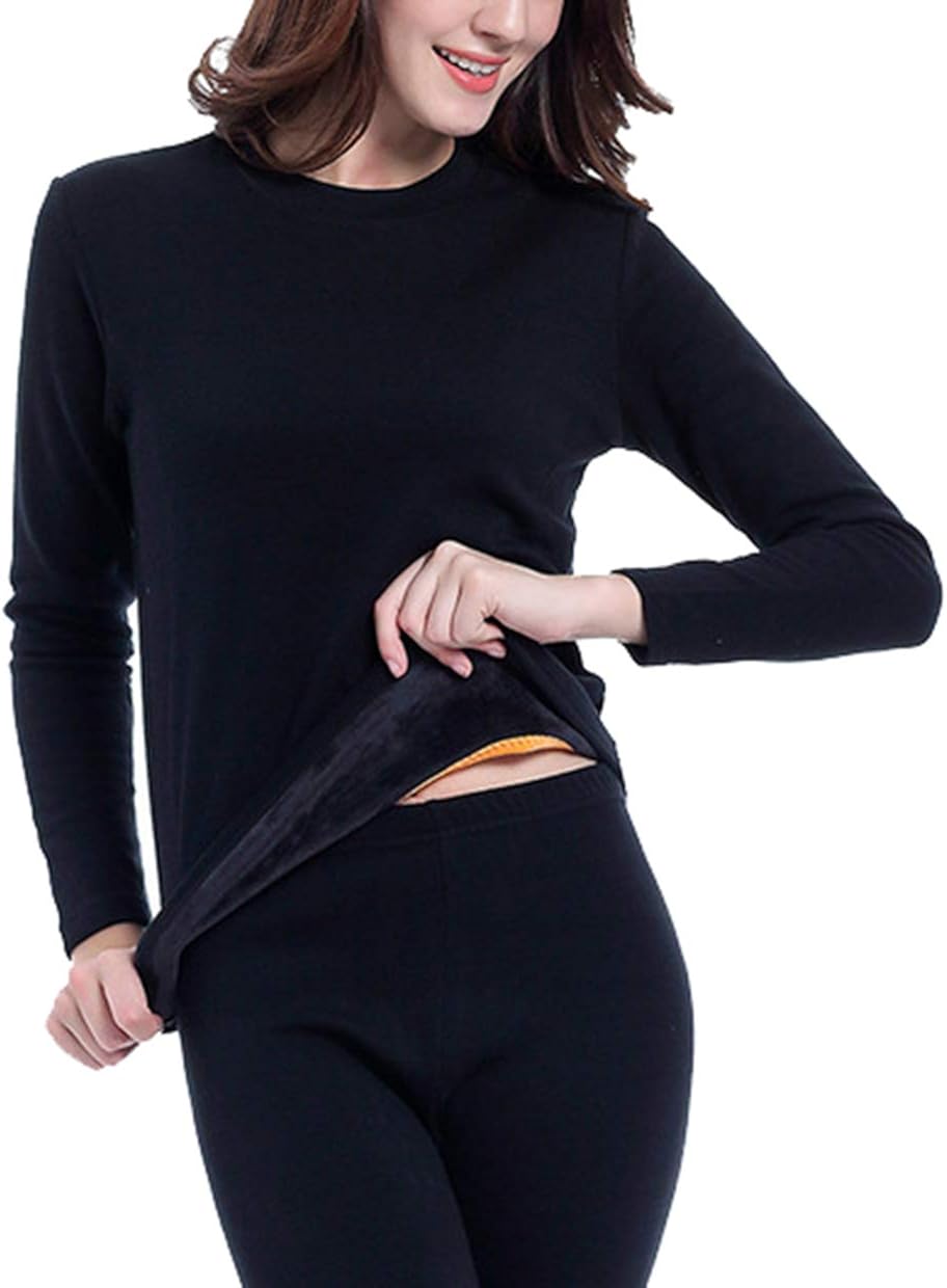 Femaroly Womens Extreme Cold Thermal Underwear Top and Bottom Long