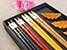 DineAsia CCH01/A Multicolored Stone Age Reusable Wooden Chopsticks & Leaf Shape Rests Complete Gift Set - Pack of 4