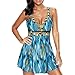 Swimsuit for Women Tummy Control,Women Plus Size Print Tankini Swimjupmsuit Swimsuit Beachwear Padded Swimwear