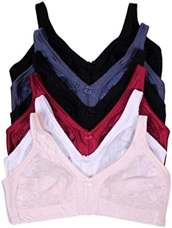 City Intimates Women's 6-Pack Unlined Wire Free Bras #91B - 42D