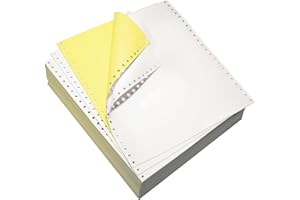 Continuous Form Paper, 9 1/2in. x 11in., 2-Part Carbonless, White/Canary, Pack Of 1,700 Sheets