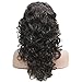 Wiginway Women Wigs Long Curly with Headband Dark Brown Wig Heat Resistant Full Synthetic Natural Big Curly Wigs 18 inchthumb 4