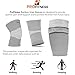 ProFitness Bamboo Knee Sleeve for Joint Pain Improved Circulation Compression - Effective Support for Running, Jogging,Workout, Walking, Hiking and Recovery (X-Large, Gray)