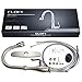 CLOFY Lead Free Kitchen Faucet with Pull Down Sprayer, Commercial Single Handle High Arc Kitchen Sink Faucet Brushed Nickel Pull Down Kitchen Faucet, Anti-Fingerprint Faucets
