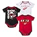 Detroit Red Wings Baby / Infant "3 Point Spread" 3 Piece Creeper Set 3-6 Months