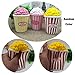 Bestkiy Pack of 4 Jumbo Slow Rising Squishies Kawaii Cat Hamburger Popcorn Ice Cream Milk Box Charms Stress Relief Toys Scented Toys Decorations Hand Pillows
