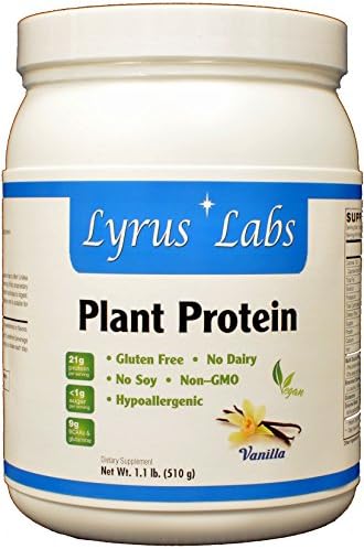 Lyrus Labs Vegan Plant Protein - Vanilla - 1.1 lb (510 g)