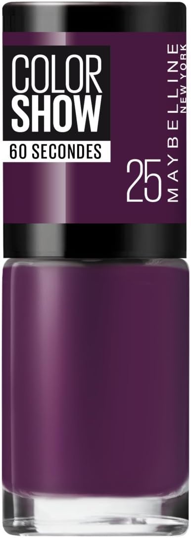 Maybelline New York Color Show Laca de Secado Rápido, 25 Plum It Up