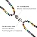 PWMEN Lava Bracelet,Mala Beads OM Buddha Pendant 7 Chakra Tibetan Buddhist Lava Rock Essential Oil Diffuser Meditation Wrap Necklace Bracelets(Lava,OM Buddha)